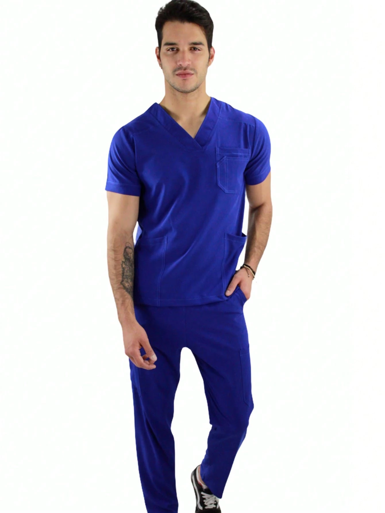 SOULMATE Pijama Quirúrgica Hombre Boston - Azul Rey - View 1