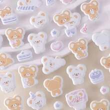 ملصقات رغوية ثلاثية الأبعاد بشكل حيوانات كرتونية للأطفال، ملصقات ديكور حيوانات كرتونية جميلة، ملصقات فقاعات بشكل قلب، مصنوعة من الإسفنج والمواد البلاستيكية. متوفرة بأنماط مختلفة، مناسبة للاستخدام في كتب الملصقات والأجهزة المحمولة والهدايا وكديكور لأغلفة الهواتف ذات الموضوع الكرتوني.