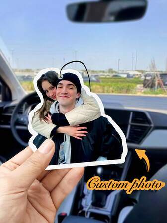 Personalized Photo Car Pendants, Customized Car Rearview Mirror Transparent Acrylic Interior, Personalized Car Photos, Fashionable, Colorful, Cute, Simple, Kawaii, Unique Personalized Customized Gifts, Suitable As Christmas Gifts, Valentine's Day Gifts, DIY Customized Birthday Gifts, Anniversary Gifts,Durable,Colorful,Cute,Adorable,Funny,Kawaii,Y2K,Stylish,Unisex,Casual,Custom,Personalized,Unique,Customized,Ideal Gifts For Him,Ideal Gifts For Her,Her,Boyfriend,Girlfriend,Family,Friends,Delicate Romance, Utilitarian Chic