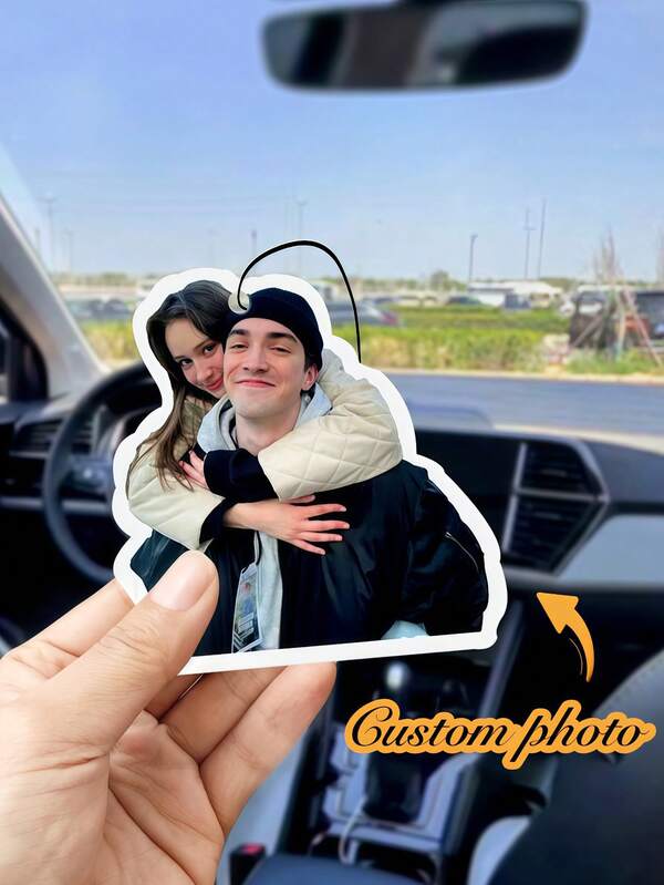 Personalized Photo Car Pendants, Customized Car Rearview Mirror Transparent Acrylic Interior, Personalized Car Photos, Fashionable, Colorful, Cute, Simple, Kawaii, Unique Personalized Customized Gifts, Suitable As Christmas Gifts, Valentine's Day Gifts, DIY Customized Birthday Gifts, Anniversary Gifts,Durable,Colorful,Cute,Adorable,Funny,Kawaii,Y2K,Stylish,Unisex,Casual,Custom,Personalized,Unique,Customized,Ideal Gifts For Him,Ideal Gifts For Her,Her,Boyfriend,Girlfriend,Family,Friends,Delicate Romance, Utilitarian Chic