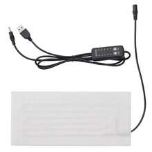 USB Heating Pad 5V Heating Mat Electric Heating Film For Cervical Vertebra Warming Clothes Vest Coat Jacket Shoes Heater Insulation,Galentines,Puppy,Carnival,Party Decorations