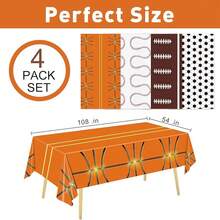 4-Pack Racing Car Tablecloths For Birthday Party Decorations, 54x108 Inch - Sports - View 11