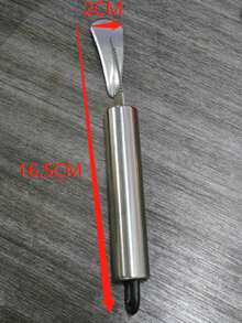不锈钢橙皮剥皮器厨房工具 - 銀色 - 查看 5