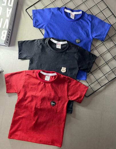 Kit 3 Camisas Manga Curta Infantil Menino