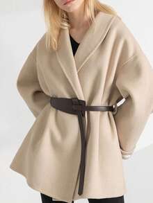 Thắt lưng trang trí dành cho nữ, thời trang để mặc hàng ngày với áo khoác và áo khoác ngoài, có thể buộc và điều chỉnh độ dài, áo khoác ngoài thường ngày - thắt lưng - Xem 4