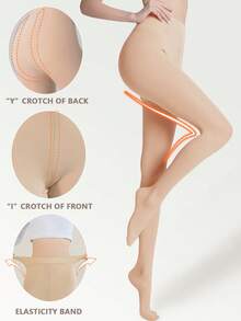 女士亲肤保暖抓绒打底裤，高弹长款保暖打底裤，无缝保暖打底裤，裸色打底裤，舒适高腰设计，秋冬季保暖裤，女士保暖紧身裤，贴身弹力保暖舒适打底裤，可选克重：80克/220克/320克（2.8盎司/7.7盎司/11.29盎司）