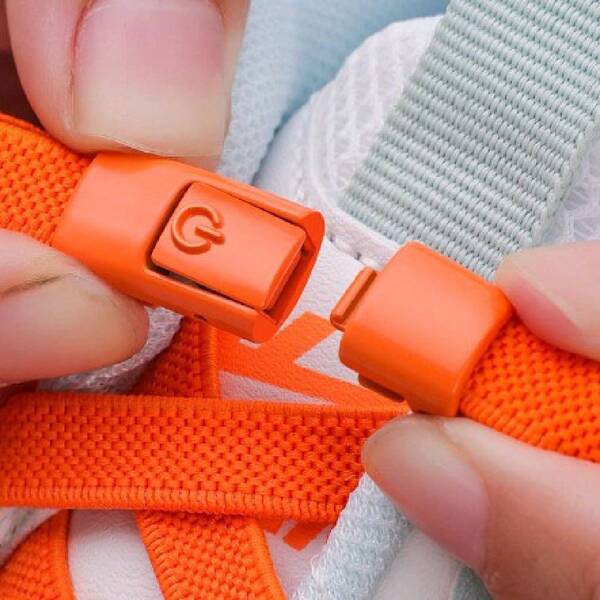 1 par de cordones elásticos sin atar con hebilla de bloqueo para zapatos, para hombres y mujeres