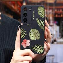 Adecuado para la funda de teléfono de la serie  Galaxy S25 Ultra/S24 PLUS/S23+/S22/S21, patrón de plantas florales, a prueba de golpes, antideslizante, ligera, nuevo diseño de moda, funda protectora de TPU de alta calidad, agarre antideslizante, diseño floral, hermosa cubierta, carcasa flexible, funda protectora, funda a prueba de golpes, para usuarios de , usuarios de smartphones - Colores mixtos - Ver 8