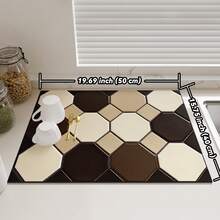 厨房餐具沥水垫 吸水速干咖啡沥水垫 餐垫 餐具沥水垫 餐具地毯 - 花色 - 查看 27