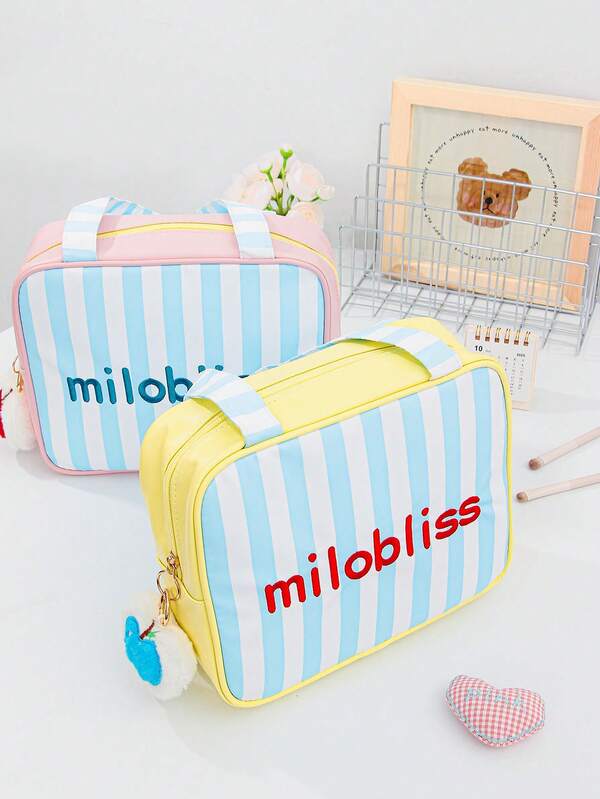 Blue White Stripe Travel Toiletry Bag Underwear Skincare Storage Bag Large Capacity Make Up Organizer Makeup Storage Bag Beauty Tool Storage Bag Cosmetic Case Makeup Pouch Skincare Bag Toiletry Bag Packing Cubes, Travel Essentials Cruise Essentials Dorm Essentials, Wedding Bridesmaid Gifts, Mom Gifts, Birthday Gifts, Gifts For Friends And Teachers,