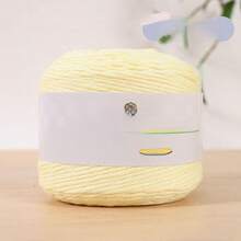 1 Roll/100g Soft Premium Yarn, 16-Ply Medium Thickness - Pastel Colors (Pink, Purple, Yellow, White) - Perfect For Knitting Scarves, Gloves, Sweaters, Hats, Bags And DIY Crafts, Handmade Yarn | Pastel Yarn | Soft Texture - Multicolor - View 22