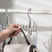 1pc Four-Jaw Hook, Rotatable Hook, Multi-Purpose Bag Hook, Swivel Hook - Multicolor - View 2