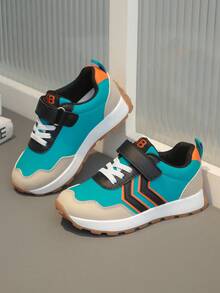 1 Pair Children's Flat Casual Sneakers For School - Green - View 4