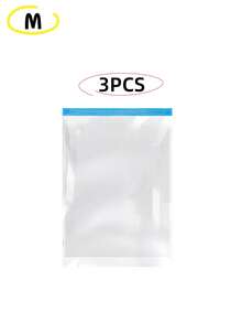 15/3/1pc Vacuum Compression Travel Bags, Roll Up Storage Bags Without Vacuum Pump, Space Saving Luggage Packing Cubes, Travel Essentials For Clothes, Underwear, Bedroom Organization