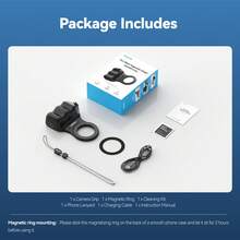 Tay cầm chụp ảnh từ tính TELESIN Fun Shot kiểu DSLR dành cho điện thoại, kèm nút chụp không dây có thể tháo rời, giá đỡ điện thoại tiện dụng. - Đen Không có ánh sáng - Xem 12