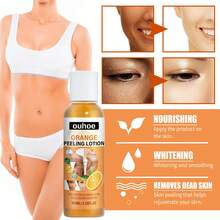 OUHOE Orange Peeling Lotion Body Lotion Gentle Exfoliation Gel Tearable Fading Dark Spots Leg Arm Nourishing Moisturizing Firming Skin Care Liquid - trái cam - Xem 7