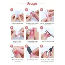 6 Sheets Autumn Winter Nail Stripe Stickers Brown Color Full Cover Dark Red Fall Nails Art Decals Polish Sticker Self-Adhesive Slider Manicure Decoration With File Sticks