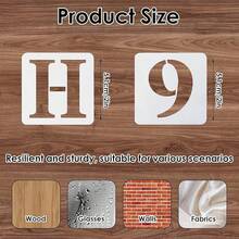 36 Pcs Letter Stencils 2 Inch, Reusable Plastic Alphabet Spray Paint Stencils For Painting On Wood Wall Rock Chalkboard Door Porch Signage DIY Craft Decoration - 1_ - 查看 2