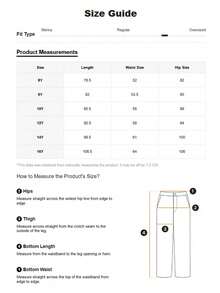 1件青少年/青年休闲直筒口袋裤，时尚街头风户外百搭