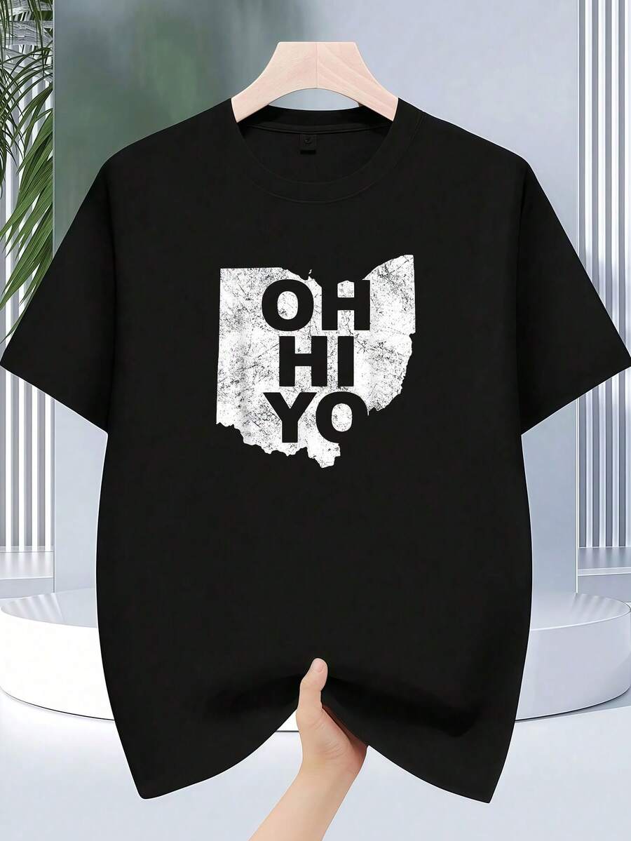 Hello! - Funny Ohio State T-Shirt - Black - View 1