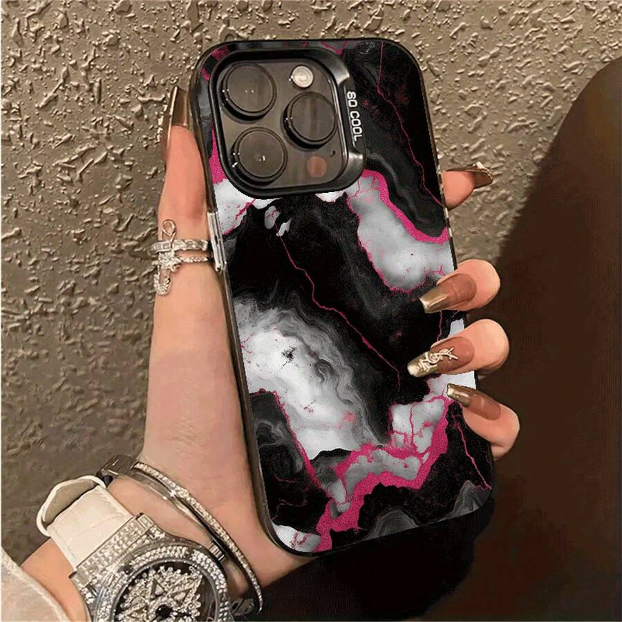Funda de Teléfono con Patrón Popular para iPhone 16 Pro Max/16 Pro/15/15 Plus/15 Pro/15 Pro Max, 14/14 Plus/14 Pro/14 Max, 13/13 Pro/13 Max, 12/12 Pro/12 Max, 11/11 Pro/11 Max, 7/8 Plus, XR/XS Max - Protección Duradera y Diseño Único - Colores mixtos - Ver 1