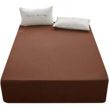 Bedding - Sábana bajera ajustable tamaño King tamaño king tamaño King tamaño profundo se adapta a sábana de colchón de 15 pulgadas suave y microfibra de fácil cuidado color café - Marrn - Ver 1