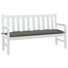 vidaXL Gartenbank-Auflage Melange Dunkelgrau 150x50x7 Cm Stoff - Grau - Übersicht 1