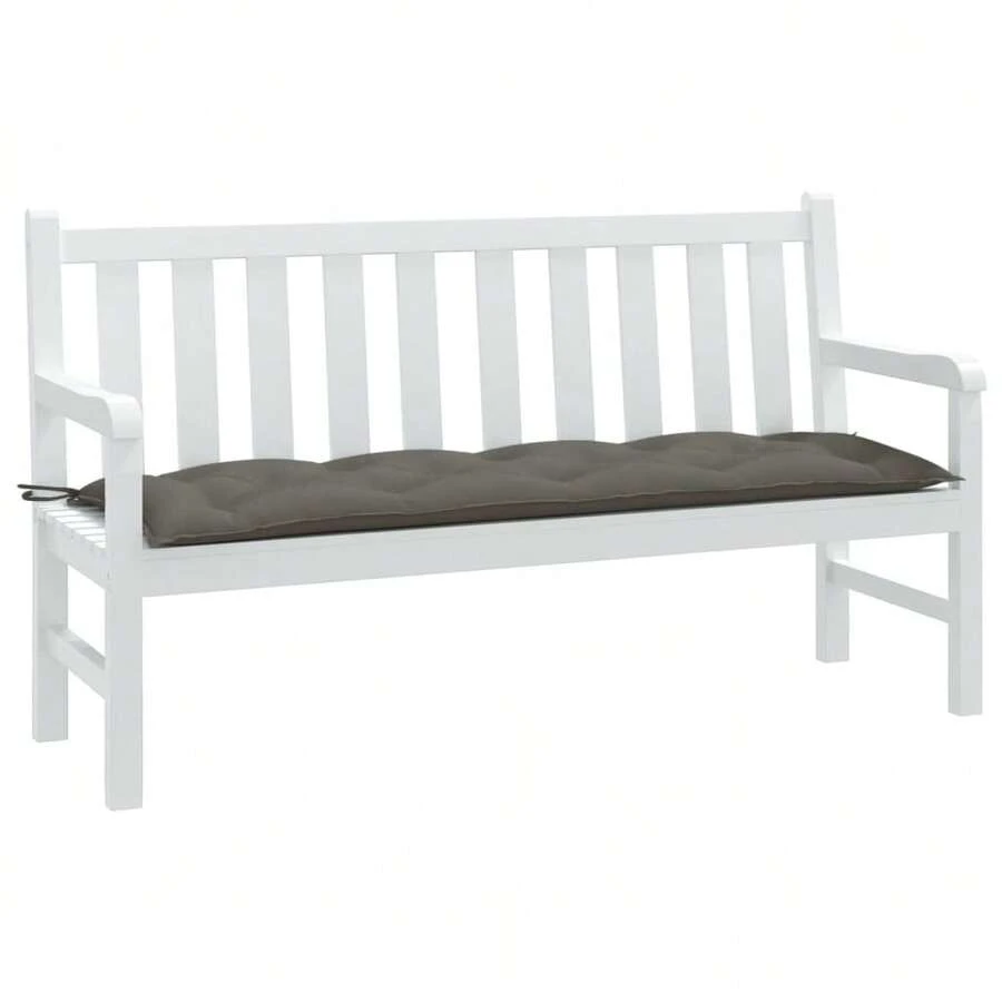 vidaXL Gartenbank-Auflage Melange Dunkelgrau 150x50x7 Cm Stoff - Grau - Übersicht 1