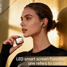 LIFEBEE Wireless Earbuds With Multi-Function Display Screen, Bluetooth Headphones To Check Time/Battery Level Of Earbuds & Charging Case, Customizable Wallpaper - one-size - View 8