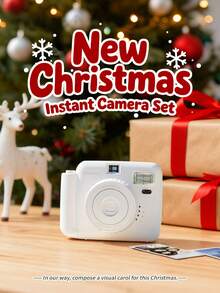 Popoto Instant Camera, Compatible With Mini Instant Film, Includes 10 Sheets Of Film, 5 Shooting Modes For Various Scenes, Center-Axis Viewfinder, Compact And Stylish, Instant Photo Printing (Batteries Not Included) - Camera + Film + Silicone Protective Case - View 2