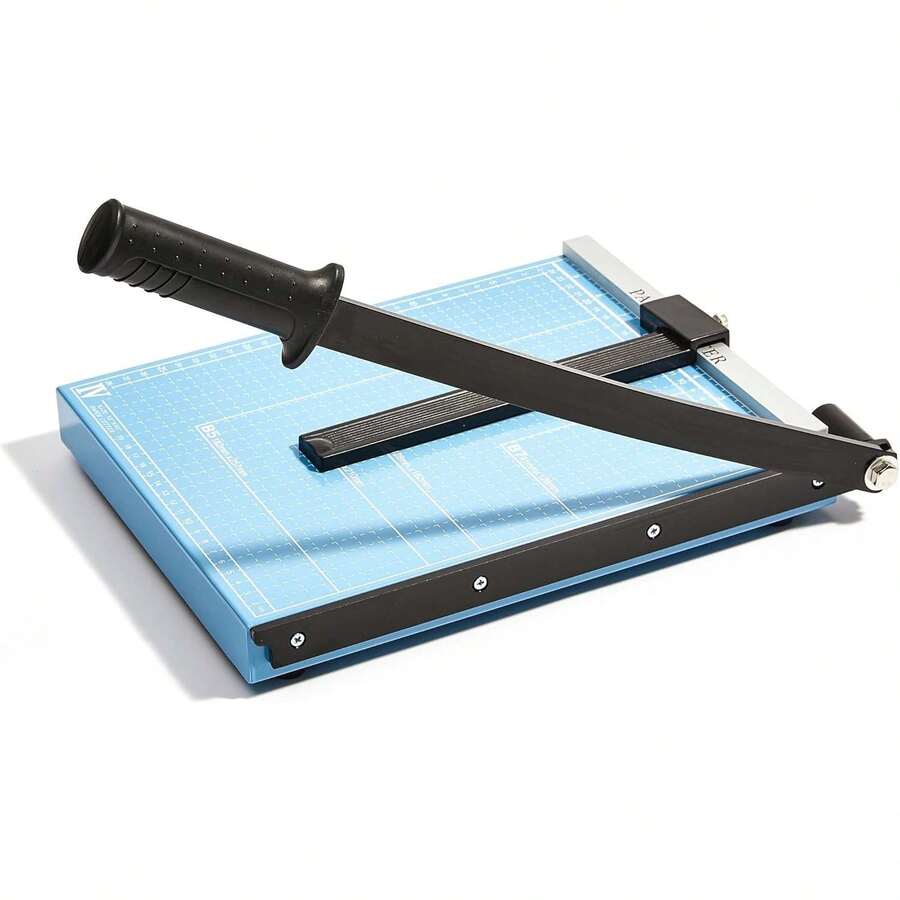 Cortador de Papel A4,Cortadora de Guillotina,Recorte de Papel A4 de 12 Pulgadas,Protección de ,Guillotina para Papel Fotos para Hogar Escuela Oficina - 1 - Ver 1