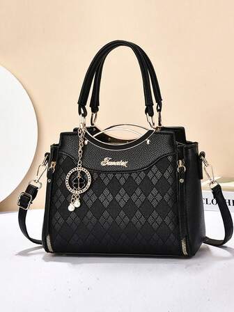 New Fashionable Retro Single Piece Shoulder Handbag, Multifunctional Large Capacity Crossbody Bag, Stylish Design, New Fashion Women Small Square Bag Handbag Shoulder Bag Versatile Casual Multi-Layer Large Capacity Shoulder/Crossbody Bag, Suitable For Travel, Shopping, Gift For Valentine's Day