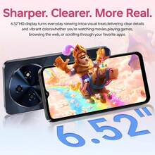 OUKITEL C5 Smartphone (Unlocked), 16GB RAM + 128GB ROM, 6.52" Screen, 5000mAh Battery, Android Smartphone, 13MP Camera, Unlocked, Dual 4G SIM/Face ID/OTG/3.5mm Jack - Hồng - Xem 2
