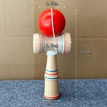 1pc Advanced Kendama Balance Ball, A Wooden Ball For Hand-Eye Coordination Training And Balance Training, An Ideal Choice For Daily Reaction And Agility Training. Suitable For Adults And Children. Enhances Arm Flexibility For Boxing, Table Tennis, And Badminton. An Excellent Gift For Christmas And Thanksgiving - Multicolor - View 6