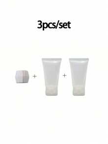 Plastic Toothpaste Tube And Face Wash Adapter With Refill Bottles, Convenient Toothpaste And Face Wash Refill, Cosmetic Tube Bottles, Face Wash Gel Tubes, Toothpaste Dispenser Tool Set, Home Supplies, Travel Kit