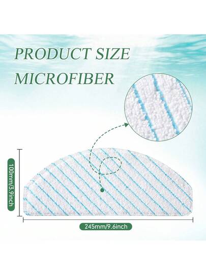 Premium Disposable Mop Pads Ecovacs Deebot Ozmo T8/T8+, T9 AIVI N8 Pro Series Essential Robot Stofzuiger Cleaner Accessories view 5