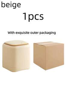 Multi-Functional Desktop Plastic Storage Bucket, Fashionable Mini Trash Can, Mini Trash Can With Lid - Detachable Small Trash Can, Small Plastic Trash Can, Pop-Up Countertop Garbage Basket, Suitable For Bathroom, Office, Kitchen, Bedroom, Desk, Coffee Table, Office, Car. Multiple Colors Available