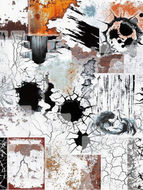 50pcs Graffiti Style Broken Art Stickers, Waterproof Reusable Decorative Stickers For Motorcycle Helmet, Car, Gift Box, Envelope, Graffiti Stickers, Guitar, Laptop, Luggage, DIY Crafts, Helmet Stickers, Gamer Stickers, Laptop Stickers, Games, Planner Stickers, Stickers For Bicycle, Gamer Birthday Party, Gamer Club, Office Decor