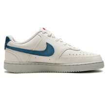 Women's Nike Court Vision Lo Sneakers, Lightweight Comfortable Casual Outdoor Exercise Sports Shoes IM7799-133 - White/Blue - View 2