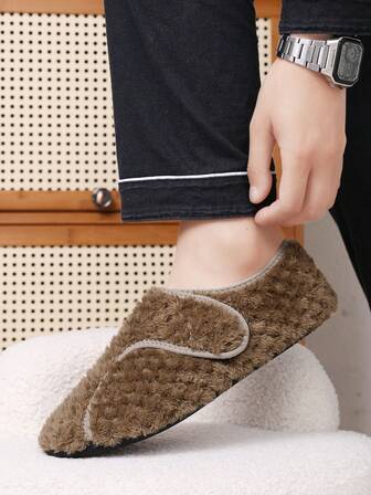 Men's Casual Lightweight Non-Slip Outdoor Hiking Fitness House Slippers, Autumn/Winter