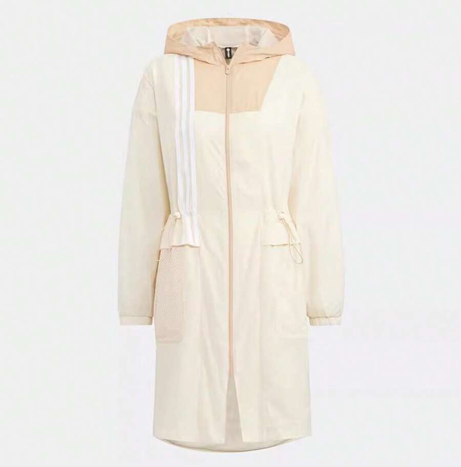 Adidas New Stella Series Casual Hooded Windproof Jacket For Women - Beige - View 1