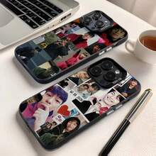 Funda de teléfono W-Wi H-Ha-joon para 17,16,15,14,13,12,11,Pro,Max,Plus, Anti caída negro mate duro - z4 - Ver 1