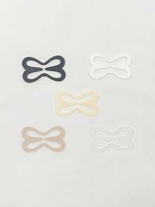 4 Pieces Of Dragonfly Style Bra With Clip, Anti Slip Cross Back Hook Invisible Bust Support Bra Accessories - màu đen - Xem 2