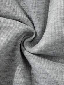 女式抽绳条纹直筒休闲街头时尚裤 - 灰色 - 查看 8