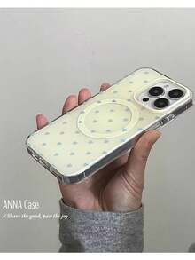 韩式波点纯色磁吸手机壳，兼容 17/16/15/14/13/12/11 Pro Max/16/15/14 Plus，可爱果冻色后盖 - 彩色 - 查看 4