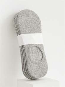 5pairs Women's Invisible Flat Socks, Low Cut Socks, Boat Socks - Apricot - View 14