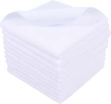 Microfiber Dish Cloth For Washing Dishes, 2025  Kitchen Cleaning Cloths, 5 Color Assorted 12Inchx12Inch 10 Pack - White - View 5