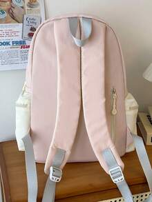 Cute & Fresh Bow Backpack, Suitable For Middle School Girls, Elementary Students, Teenagers, Students, Student Schoolbag, Student Travel Bag, High School Backpack, Can Hold Pocket Money, Super Large Capacity - Multicolor - View 4