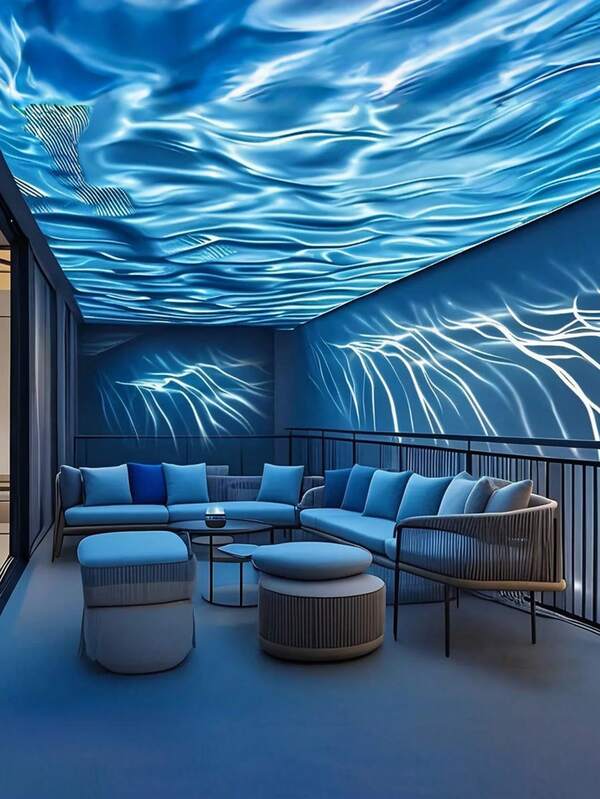 USB betriebener Wasser-Wellen LED-Projektor - Galaxie Sternenhimmel Licht mit Fernbedienung, Aurora Effekt (Grün, Blau, Pink, Lila, Weiß, Gold), geeignet für Schlafzimmer, Wohnzimmer, Büro Dekoration, perfekt für Weihnachten, Geburtstagsfeiern, Heimkino - Plug & Play Ambiente Beleuchtung, gemütliche Atmosphäre, Himmelsdesign, hochwertige Projektion, dekorative Beleuchtung, Eventplanung