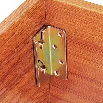 木梁连接件、床连接铰链、金属支架、角连接件、木工紧固件、木床配件，易于安装，适用于家具组装